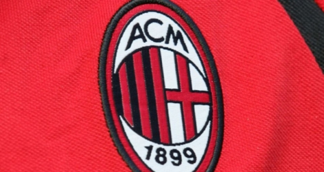 Logo de l'AC Milan sur un maillot, à Milan, le 10 septembre 2006.