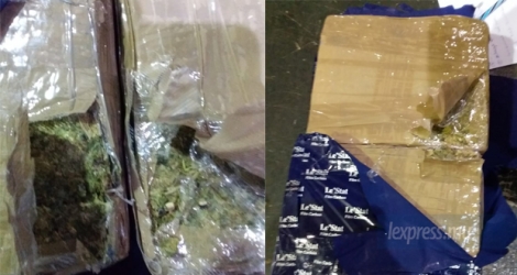 Les 4,09 kg de cannabis étaient conservés dans des paquets. 
