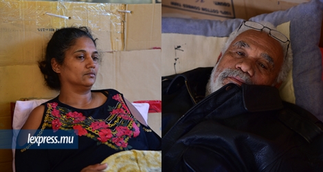 Rajespedee Candasamy et Baya Douglas maintiennent leur grève de la faim au Jardin de la Compagnie. 