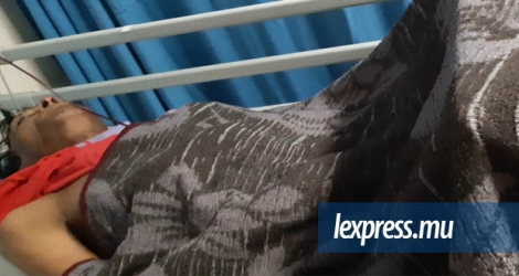 Georgy Serret, 62 ans, a été amputé de la jambe gauche à l'hôpital Jeetoo, à Port-Louis, le lundi 30 juillet 2018.