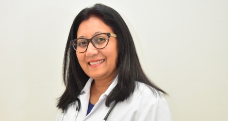 Dr Faeza Soobadar, pédiatre.