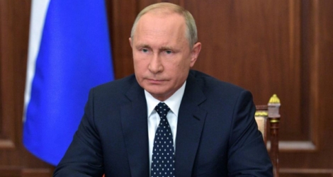 Le président russe Vladimir Poutine à Moscou, le 29 août 2018 