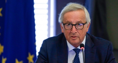Le président de la Commission européenne Jean-Claude Juncker lors d'un séminaire à Genval en Belgique, le 30 août 2018 