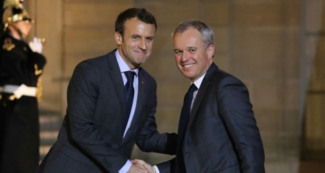 François de Rugy et Emmanuel Macron à l'Elysée.