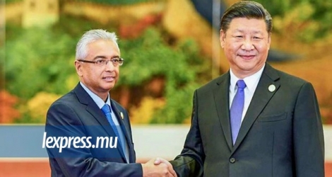 Pravind Jugnauth a rencontré le président chinois, Xi Jinping, à Beijing, lundi.
