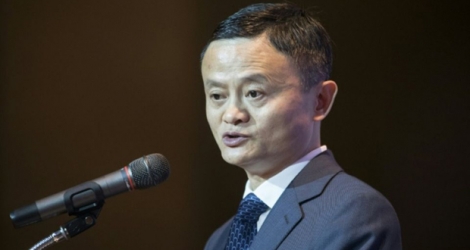 Jack Ma, co-fondateur du géant chinois Alibaba, le 19 avril 2018 à Bangkok