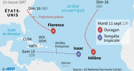 Alerte orange cyclonique déclenchée aux Antilles à l’approche de la tempête Isaac