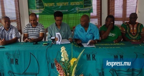 Le leader du Mouvement rodriguais était face à la presse ce mercredi 19 septembre.