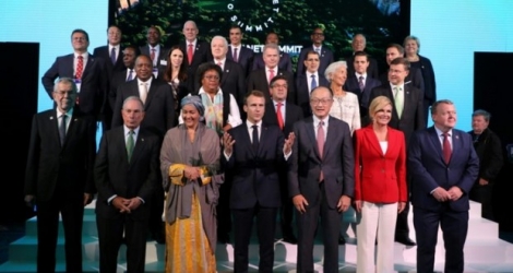 Les dirigeants mondiaux réunis au One Planet Summit de New York, le 26 septembre 2018