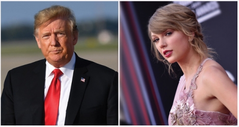 Le président américain n’a pas apprécié les commentaires  politiques de Taylor Swift.