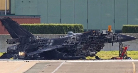 L’avion touché a été totalement détruit. (Source: www.opex360.com) 