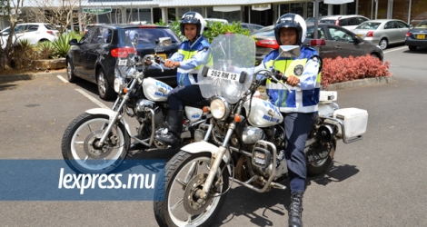 Des motards de la police. Les entretiens pour 447 aspirantes policières prennent fin aujourd’hui.