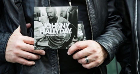L'album posthume de Johnny Hallyday photographié le 15 octobre 2018 à Paris.
