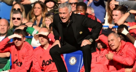 L'entraîneur de Manchester United lors du match face à Chelsea 2-2 à Stamford Bridge le 20 octobre 2018.