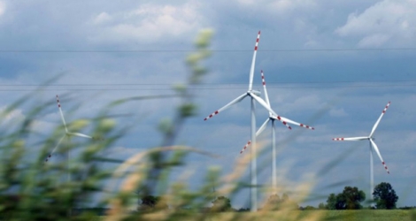 Un parc éolien près de Kisielice dans le nord de la Pologne, en 2011.