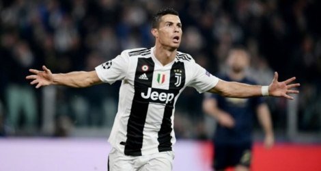 L'attaquant portugais de la Juventus, Cristiano Ronaldo, buteur lors du match de phase de groupes de la Ligue des champions face à Manchester United, à Turin, le 7 novembre 2018.