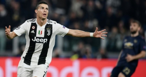 Malgré son but à la 65e minute, l'attaquant portugais de la Juventus, Cristiano Ronaldo, n'a pu éviter la défaite face à Manchester United lors de la phase de groupes de la Ligue des champions, à Turin, le 7 novembre 2018.