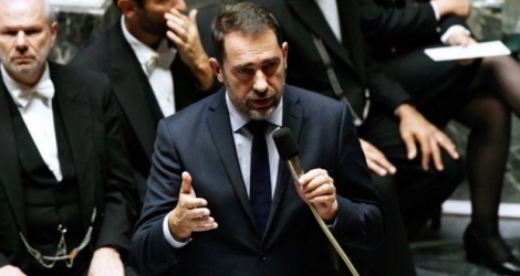 Christophe Castaner lors des questions au gouvernement à l'Assemblée nationale le 6 novembre 2018