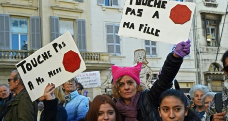 Manifestation contre les violences sexistes et sexuelles, à Marseille, le 24 novembre 2018.