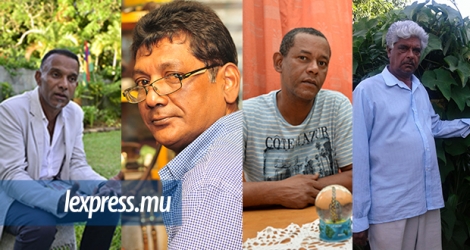 Antony Chelvan, Rajen Sooklaul, Jacques Joseph Claude et Kresan Fowdar, tous entrepreneurs.
