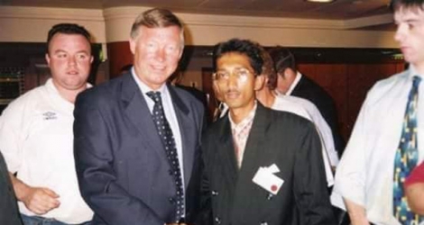 Swallay Bandhoo a rencontré Sir Alex Ferguson dans les années 90.