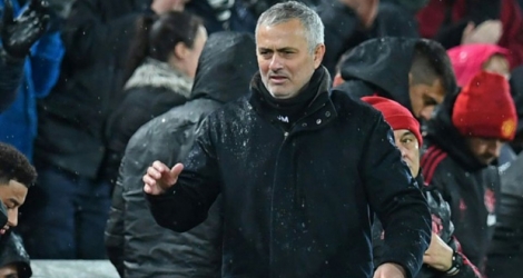 L'entraîneur de Manchester United José Mourinho lors du match face à Liverpool le 16 décembre 2018.