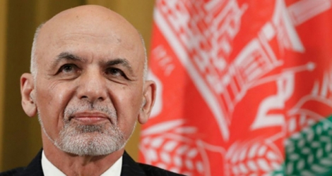 Le président afghan Ashraf Ghani à Genève le 27 novembre 2018