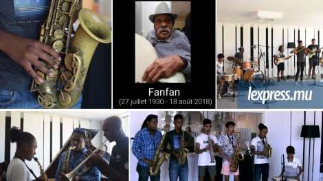 Le 20 décembre, au studio de l’hôtel La Pirogue, les musiciens enregistrent une repise de Fanfan, à voir sur lexpress.mu.