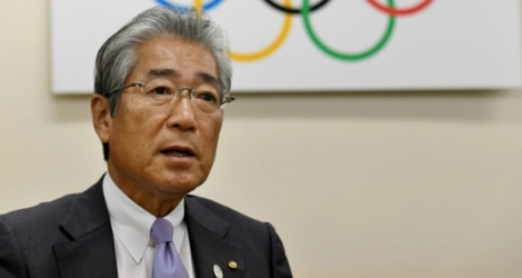 Le président du comité olympique japonais Tsunekazu Takeda lors d'un entretion avec l'AFP, le 19 janvier 2018 à Tokyo.