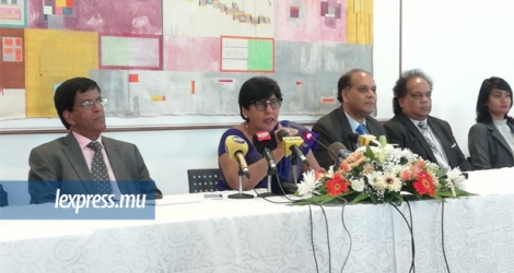 La ministre Dookun-Luchoomun a animé une conférence de presse hier, vendredi 11 janvier, au bâtiment du Trésor.