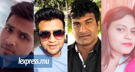 Adarsh Anand Jeeneea, Kushal Boodhoo, Desigen Nulliah et Bibi Yusria Ruhomally ont péri dans l’accident survenu à Mapou ce mardi 15 janvier.