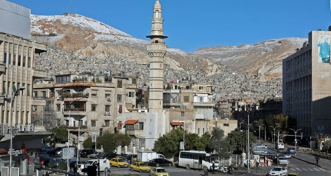 Un quartier de Damas, le 17 janvier 2019