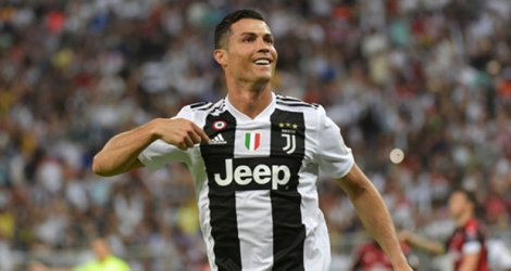L'attaquant portugais de la Juventus, Cristiano Ronaldo, durant la finale de la Supercoupe d'Italie face à l'AC Milan, à Djeddah en Arabie Saoudite, le 16 janvier 2019