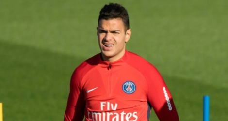 L'attaquant Hatem Ben Arfa, alors au Paris-SG, lors d'un entraînement au Camp des Loges, le 16 novembre 2017.