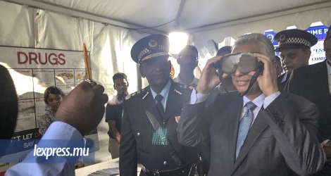 Le PM, Pravind Jugnauth, a parlé du cannabis lors de l’inauguration du poste de police de Saint-Pierre, hier.