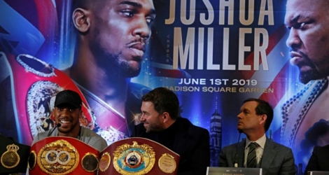 Le champion du monde poids lourd Anthony Joshua a promis lundi à son adversaire américain Jarrell Miller qu'il allait lui 