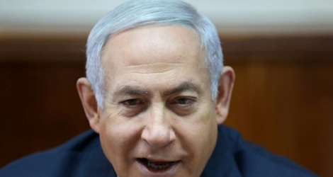 Le Premier ministre israélien Benjamin Netanyahu lors de la réunion hebdomadaire du gouvernement, le 24 février 2019