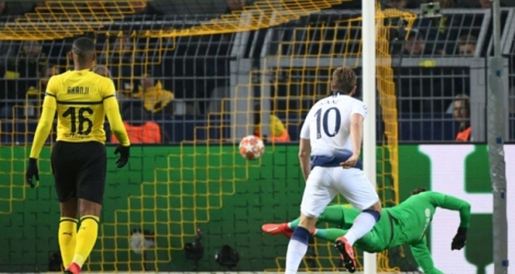 Le joueur de Tottenham Harry Kane buteur lors de la victoire 1-0 sur Dortmund à Wembley en Ligue des champions le 5 mars 2019.