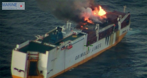 Incendie sur le navire italien 