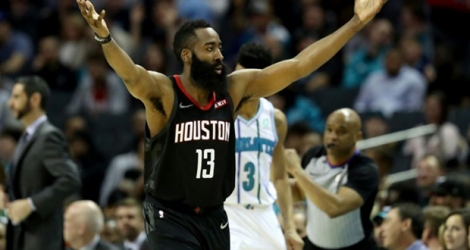 James Harden des Houston Rockets face aux Charlotte Hornets en NBA, le 26 février 2019 à Charlotte.