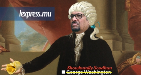 Voici une image de George Washington, pardon, de Showkutally Soodhun. 