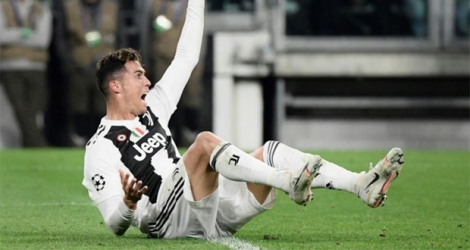 L'attaquant de la Juventus Cristiano Ronaldo lors de la défaite à domicile 2-1 face à l'Ajax Amsterdam en quarts de finale retour de Ligue des champions le 16 avril 2019.