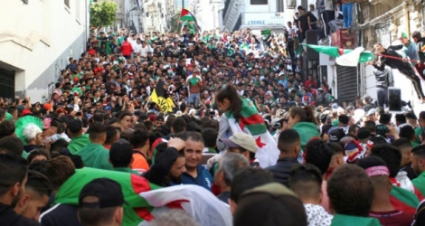 Manifestation contre le régime le 26 avril 2019 dans la capitale algérienne.