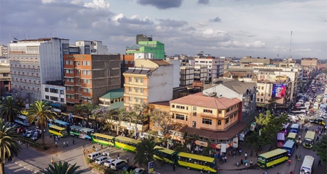 Vue aérienne de Nairobi. L’investissement injecté au Kenya a augmenté entre 2016 et 2018.