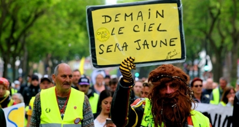 Manifestation de «gilets jaunes», le 25 mai 2019 à Amiens.