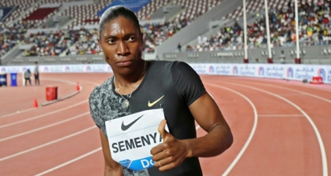 La Sud-Africaine Caster Semenya victorieuse du 800 m du meeting Ligue de diamant de Doha, le 3 mai 2019.