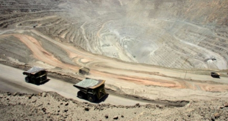 La mine de cuivre de Chuquicamata, dans le nord du Chili, en janvier 2010.