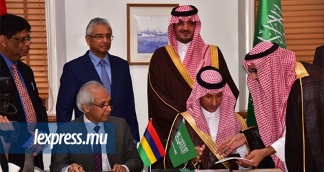 Une haute délégation saoudienne était en visite au Prime Minister’s Office, le lundi 2 juillet 2018.