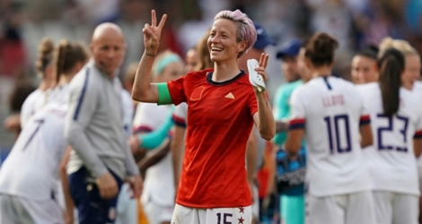 La joie des Américaines après leur qualification pour les quarts du Mondial, à Reims, le 24 juin 2019.