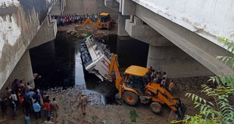 L’accident a eu lieu sur le Yamuna Expressway, en Inde, ce lundi 8 juillet.